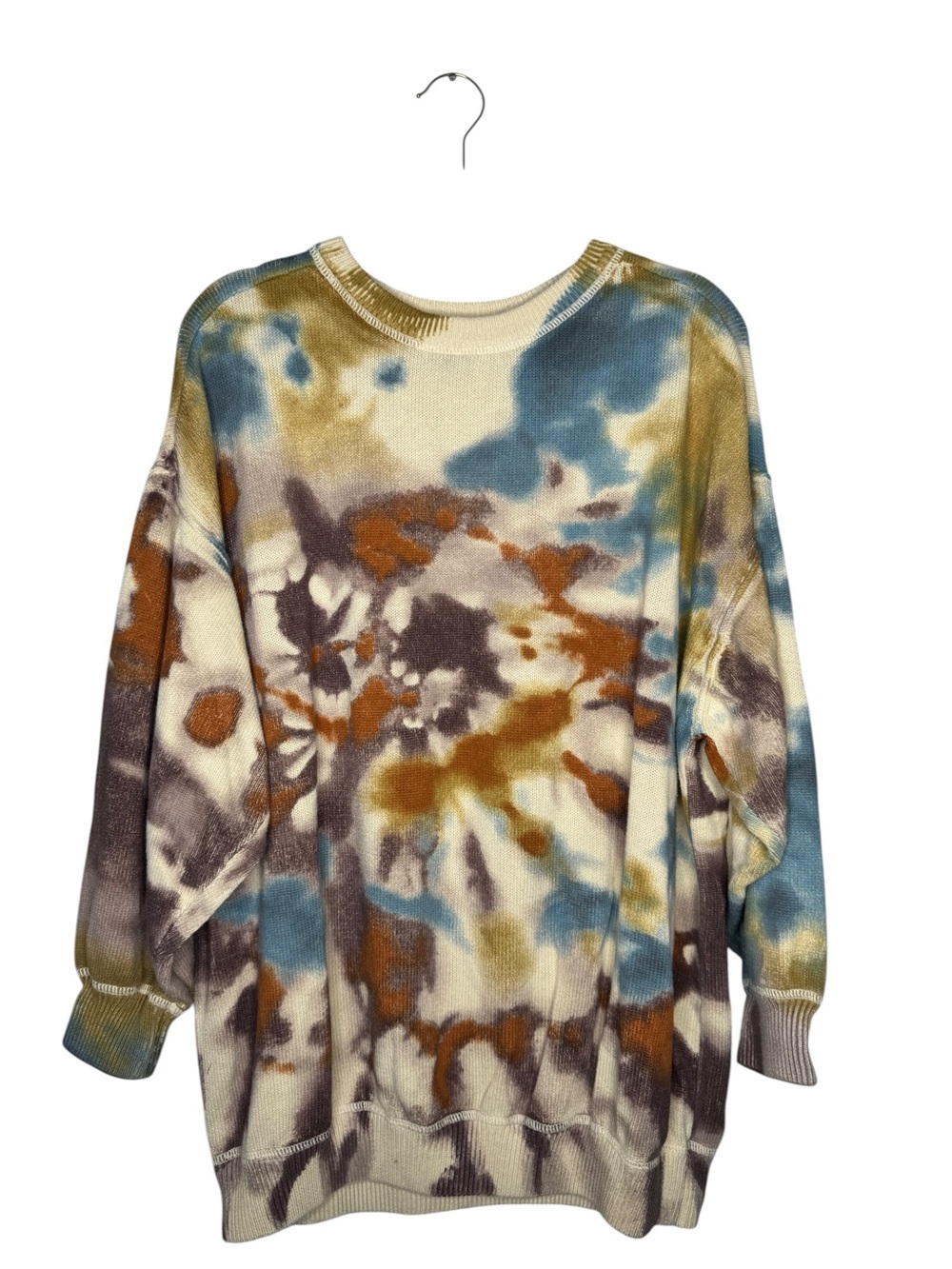 NATURAL LIFE / Taylor Sunset tie dye oversized knit sweater / S/M